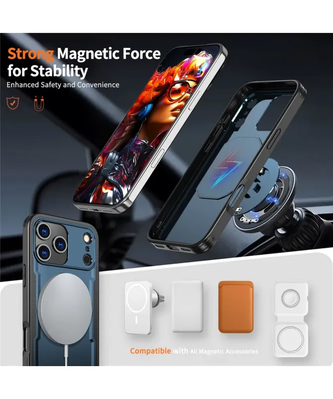 Coque Antichoc iPhone 17 Pro Max avec Support MagSafe