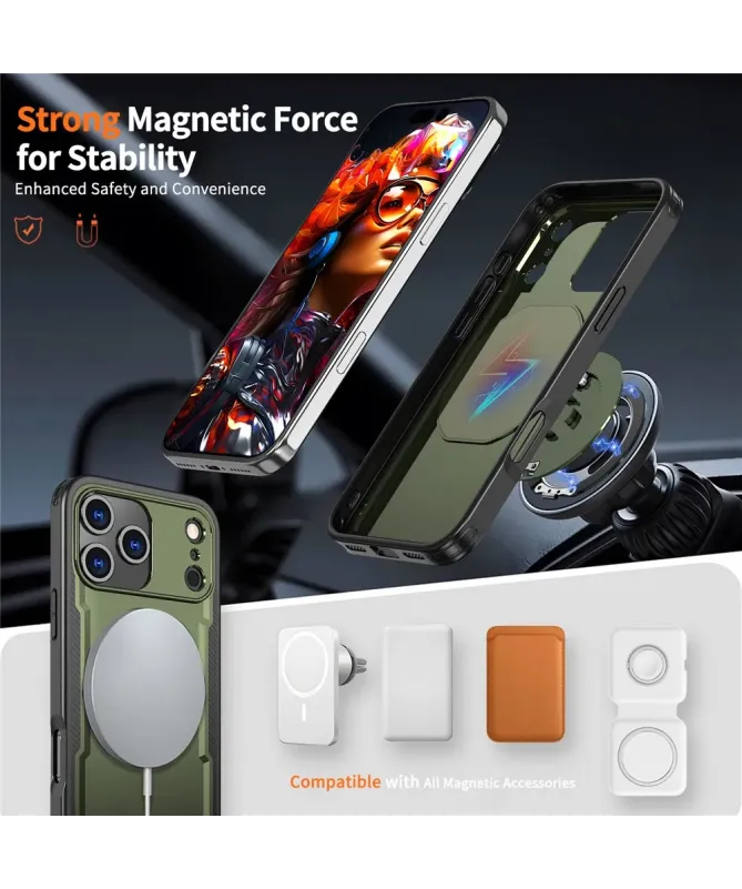 Coque Antichoc iPhone 17 Pro Max avec Support MagSafe