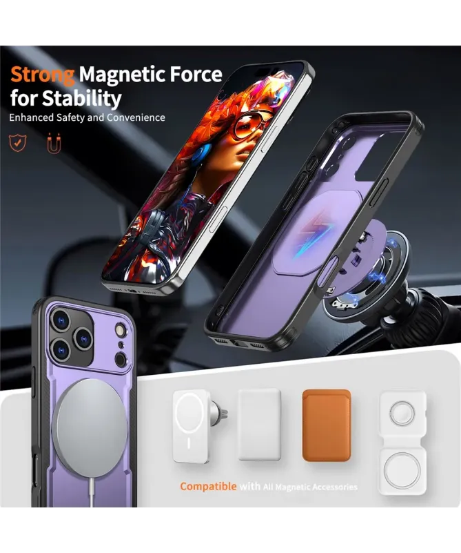 Coque Antichoc iPhone 17 Pro Max avec Support MagSafe