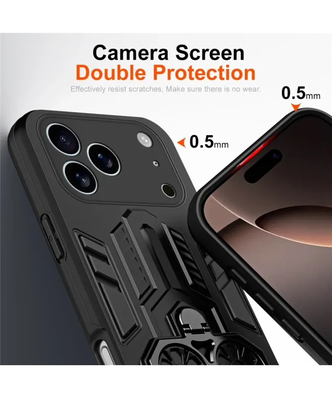 Coque Armure iPhone 17 Pro Max Anneau Support
