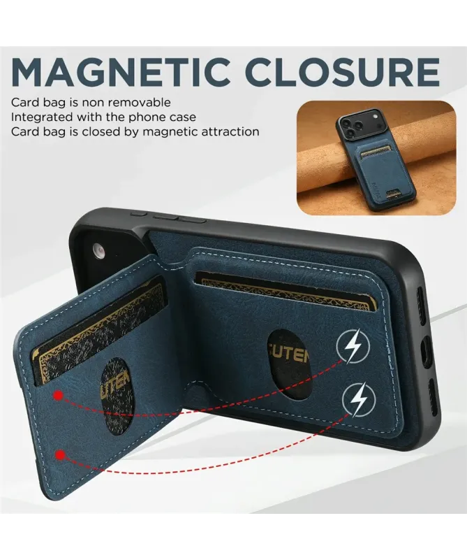 Coque iPhone 17 Pro Max avec Poche pour Cartes et Support