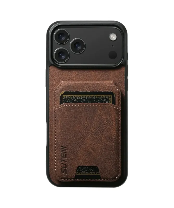 Coque iPhone 17 Pro Max avec Poche pour Cartes et Support