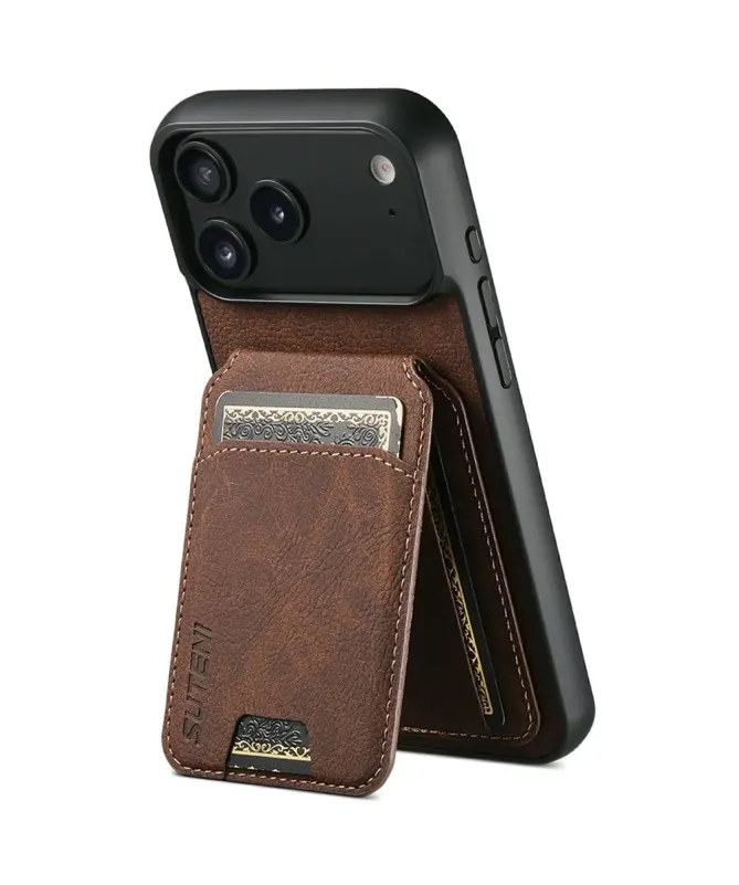 Coque iPhone 17 Pro Max avec Poche pour Cartes et Support