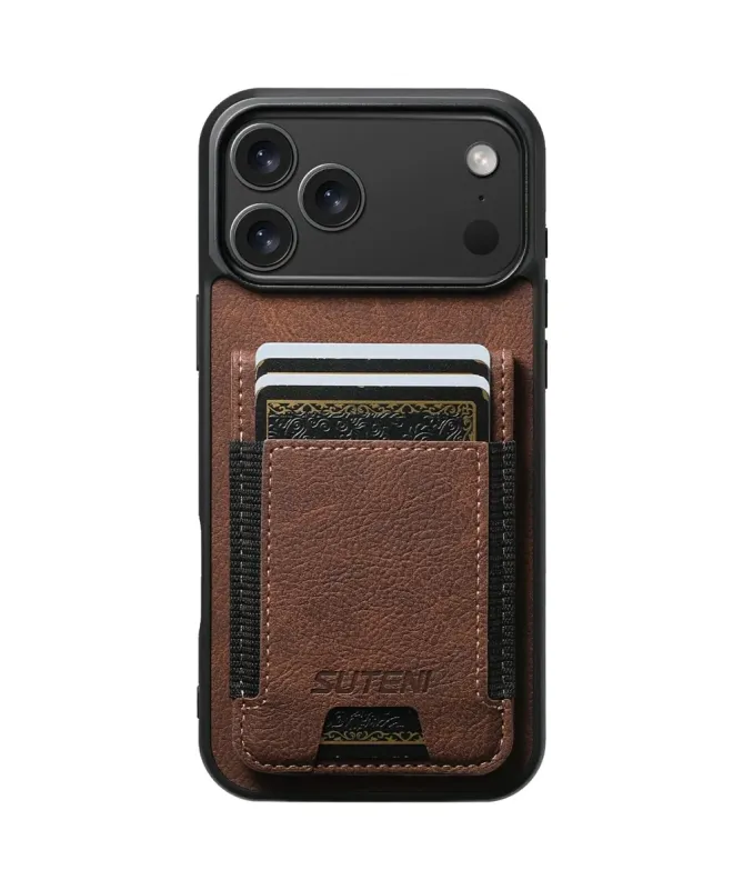 Coque iPhone 17 Pro Max avec Rabat Porte-Carte et Support | H03