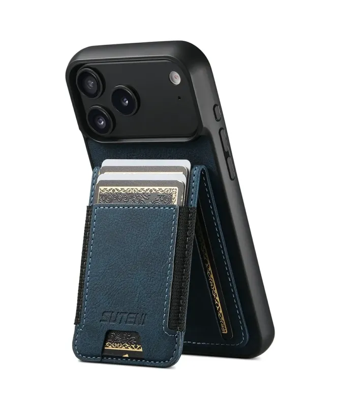 Coque iPhone 17 Pro Max avec Rabat Porte-Carte et Support | H03