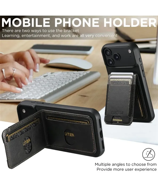 Coque iPhone 17 Pro Max avec Porte-Carte et Support | H03