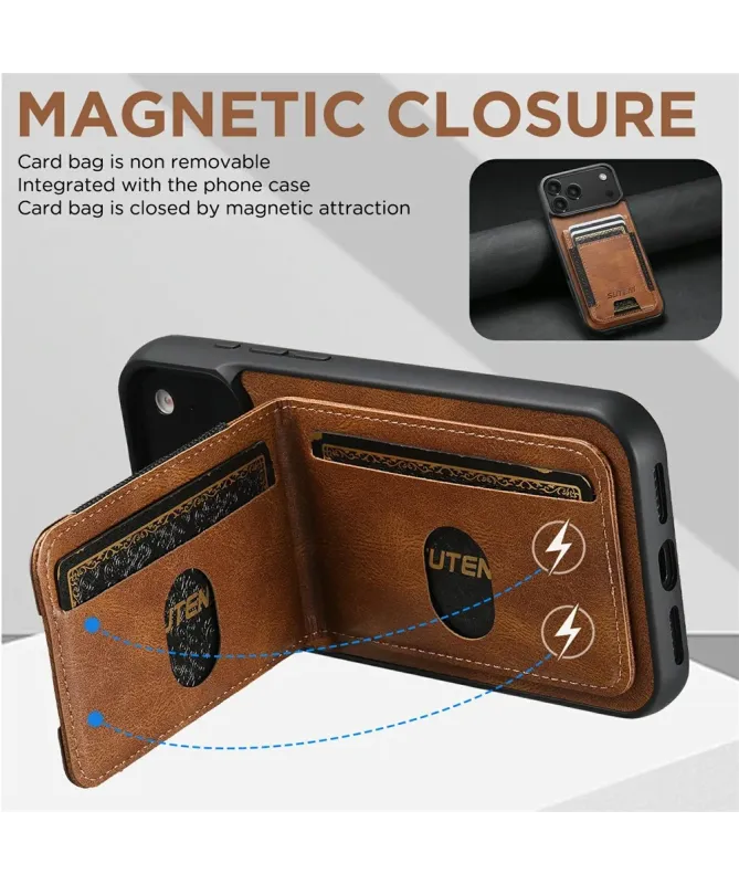 Coque iPhone 17 Pro Max avec Porte-Carte et Support | H03