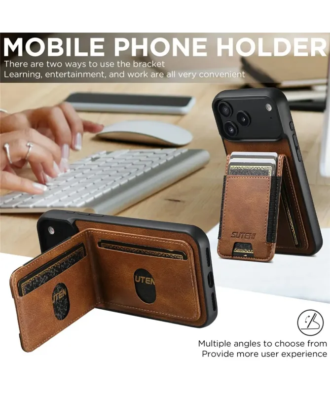 Coque iPhone 17 Pro Max avec Porte-Carte et Support | H03