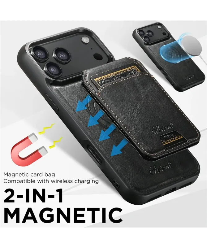 Coque iPhone 17 Pro Max avec Porte-Carte et Support