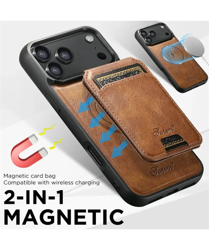 Coque iPhone 17 Pro Max avec Porte-Carte et Support