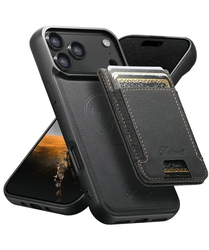 Coque iPhone 17 Pro Max Portefeuille Amovible MagSafe