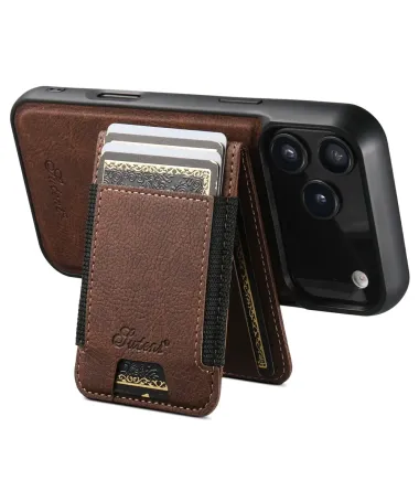 Coque iPhone 17 Pro Max Portefeuille Amovible MagSafe Marron - photo 10
