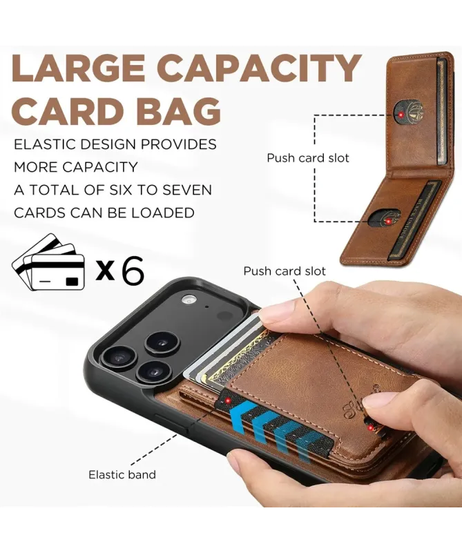 Coque iPhone 17 Pro Max avec Porte-Carte et Support