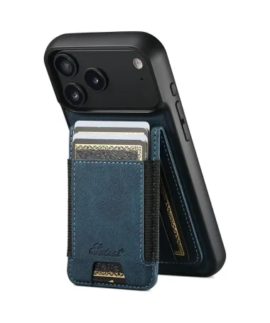 Coque iPhone 17 Pro Max Portefeuille Amovible MagSafe Bleu marine - photo 17