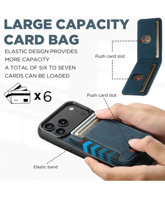 Coque iPhone 17 Pro Max Portefeuille Amovible MagSafe