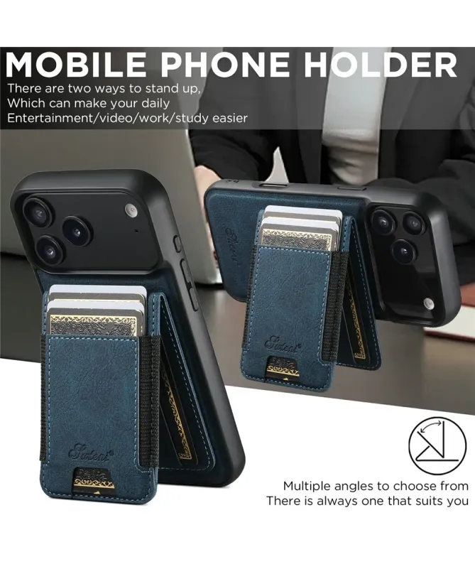 Coque iPhone 17 Pro Max Portefeuille Amovible MagSafe