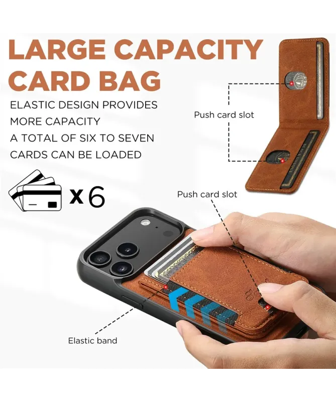 Coque iPhone 17 Pro Max Portefeuille Amovible MagSafe