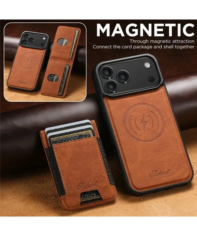 Coque iPhone 17 Pro Max Portefeuille Amovible MagSafe