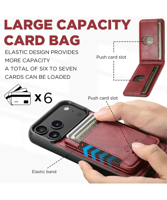 Coque iPhone 17 Pro Max avec Porte-Carte et Support