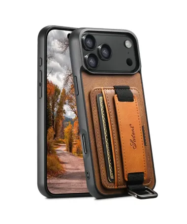 Coque iPhone 17 Pro Max avec Prise en Main et Porte-Carte