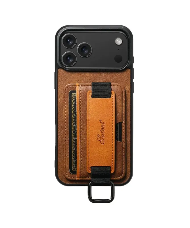 Coque iPhone 17 Pro Max avec Prise en Main et Porte-Carte