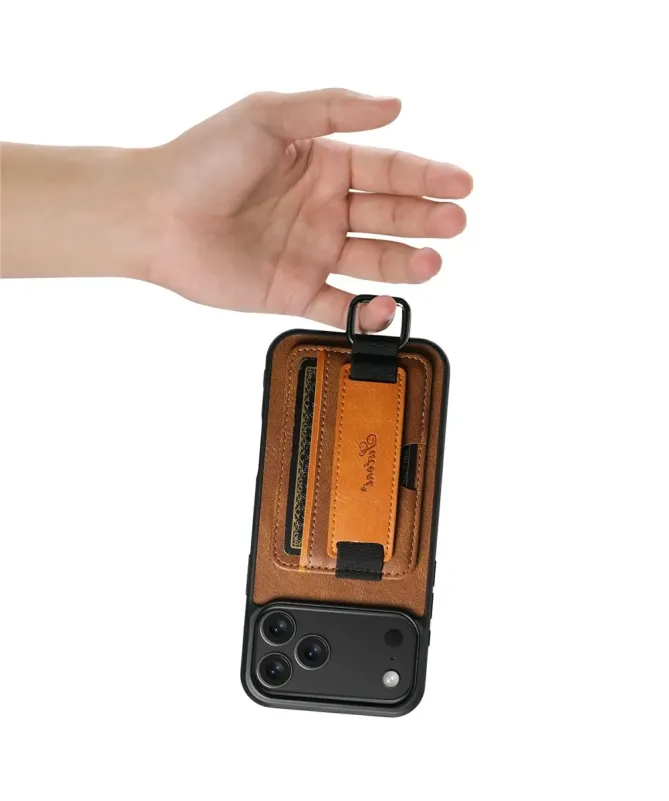 Coque iPhone 17 Pro Max avec Prise en Main et Porte-Carte