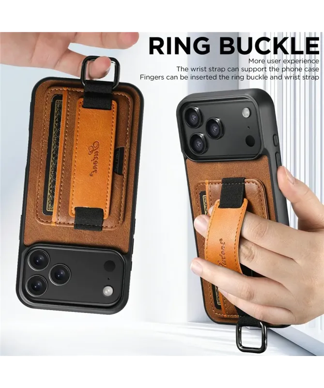 Coque iPhone 17 Pro Max avec Prise en Main et Porte-Carte