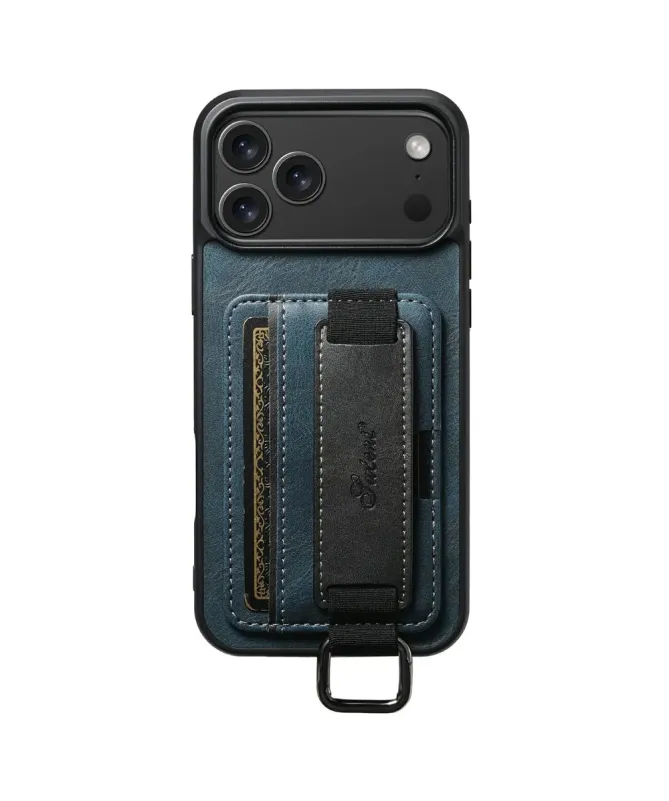 Coque iPhone 17 Pro Max avec Prise en Main et Porte-Carte