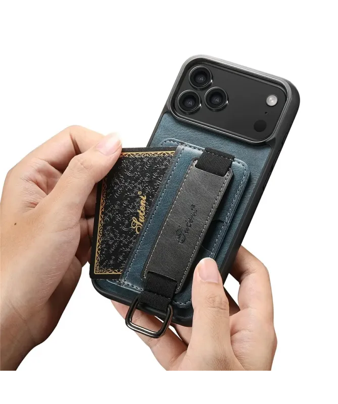 Coque iPhone 17 Pro Max avec Prise en Main et Porte-Carte