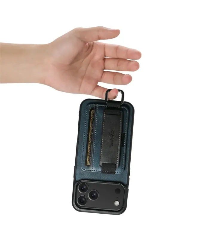 Coque iPhone 17 Pro Max avec Prise en Main et Porte-Carte