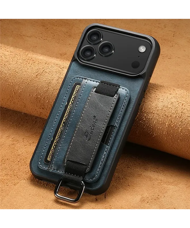 Coque iPhone 17 Pro Max avec Prise en Main et Porte-Carte