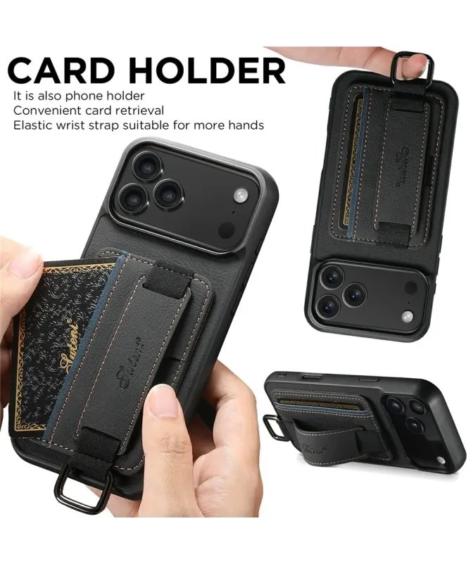 Coque iPhone 17 Pro Max avec Porte-Carte et Sangle