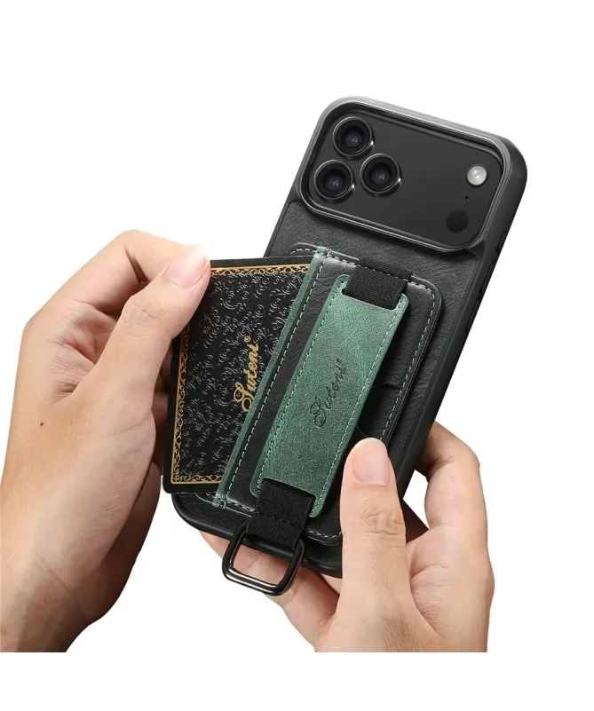 Coque iPhone 17 Pro Max avec Prise en Main et Porte-Carte