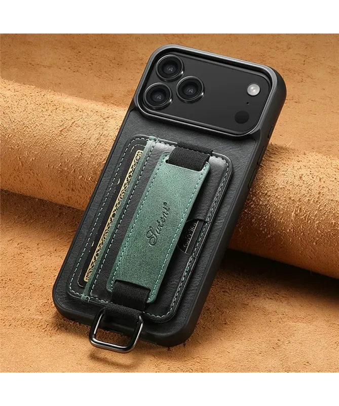 Coque iPhone 17 Pro Max avec Prise en Main et Porte-Carte