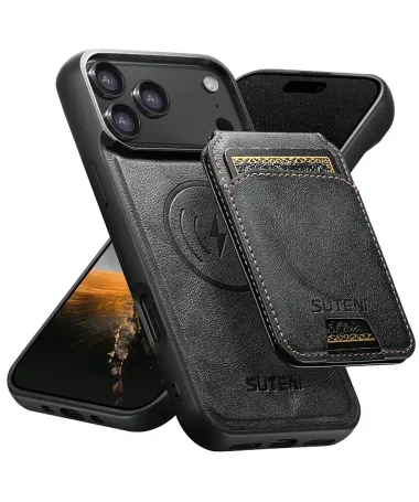 Coque iPhone 17 Pro Max avec Portefeuille Magnétique Amovible | M5