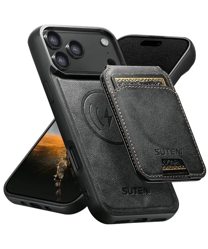 Coque iPhone 17 Pro Max avec Portefeuille Magnétique Amovible | M5