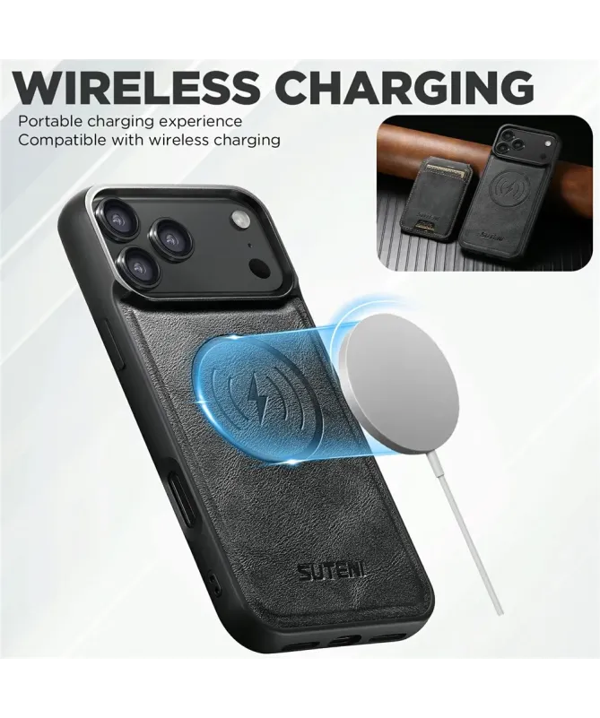 Coque iPhone 17 Pro Max avec Portefeuille Magnétique Amovible | M5