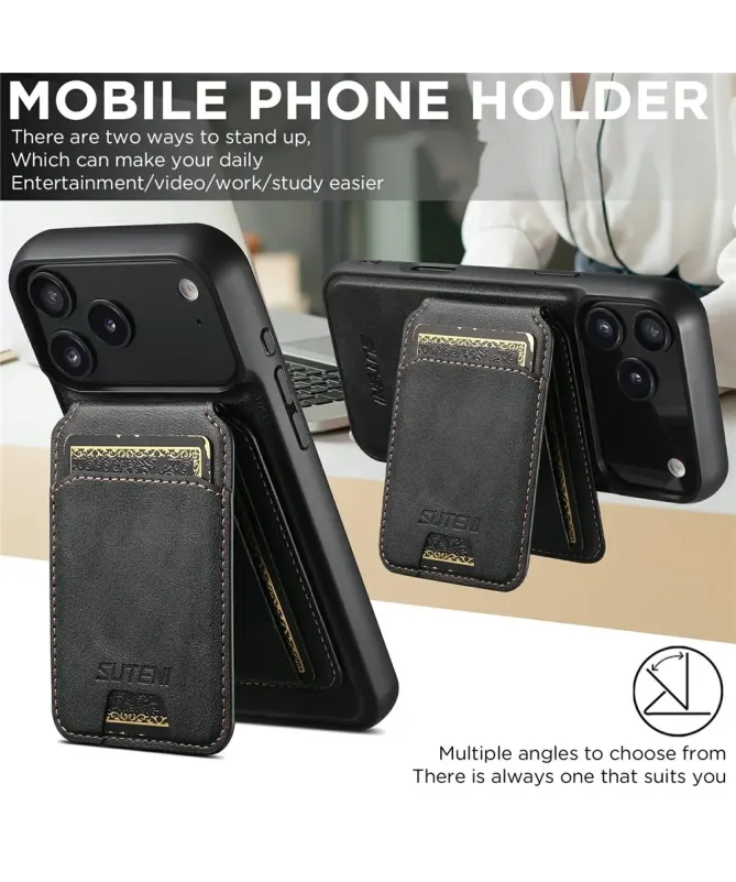 Coque iPhone 17 Pro Max avec Portefeuille Magnétique Amovible | M5