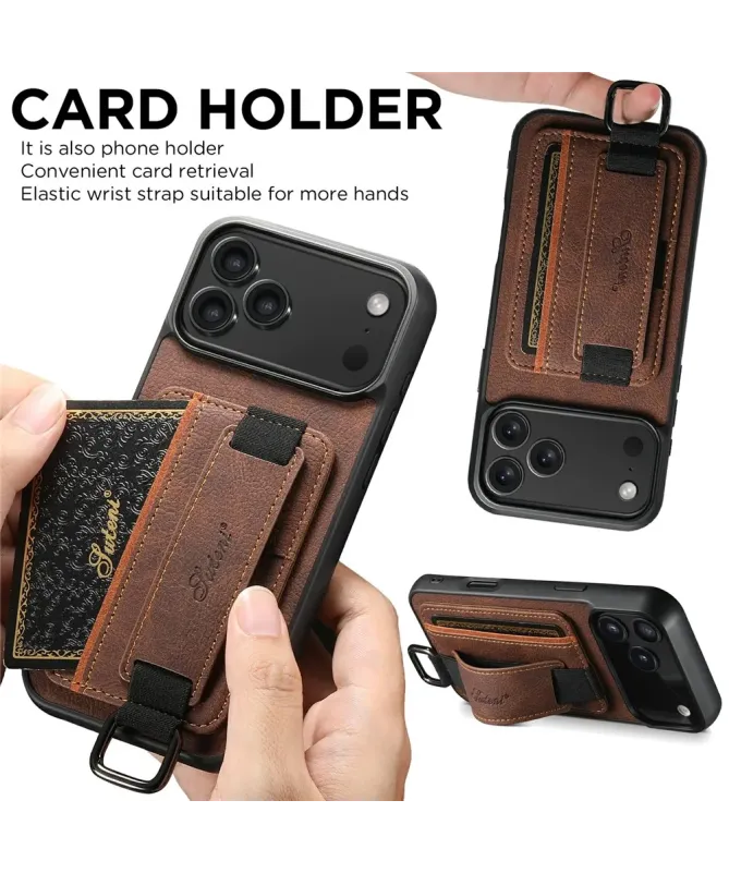 Coque iPhone 17 Pro Max avec Porte-Carte et Sangle