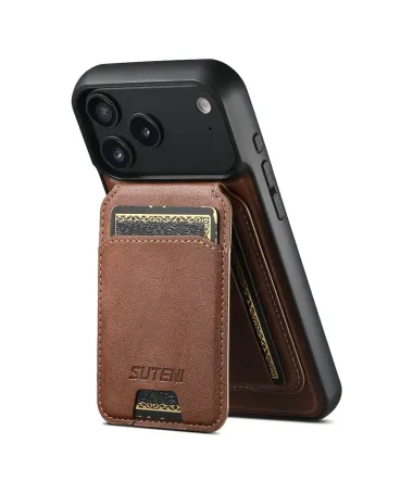 Coque iPhone 17 Pro Max avec Portefeuille Magnétique Amovible | M5 Marron - photo 10