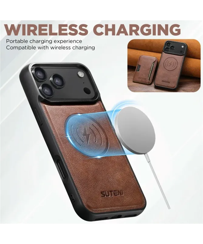 Coque iPhone 17 Pro Max Portefeuille Amovible et Support | M3