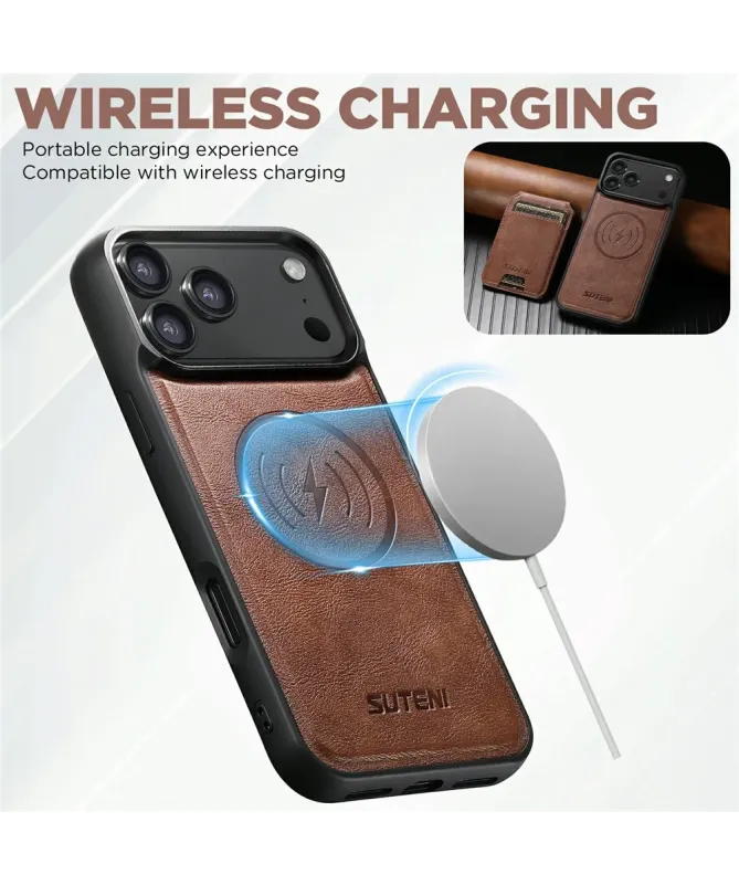 Coque iPhone 17 Pro Max avec Portefeuille Magnétique Amovible | M5