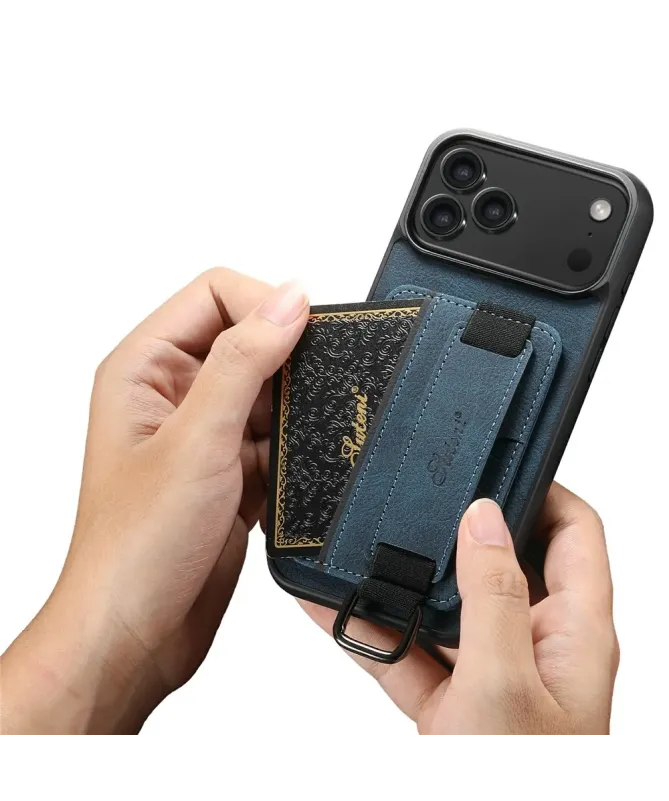 Coque iPhone 17 Pro Max avec Porte-Carte et Sangle