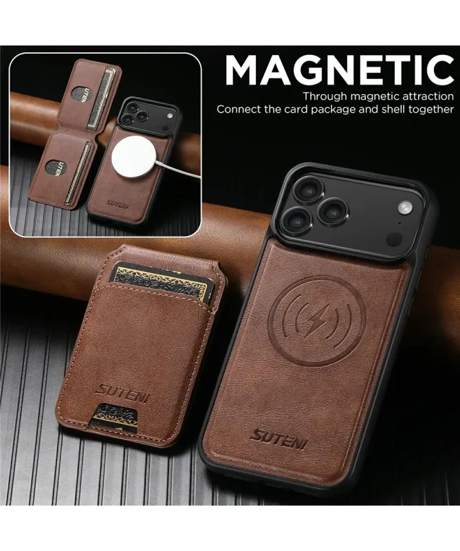 Coque iPhone 17 Pro Max avec Portefeuille Magnétique Amovible | M5
