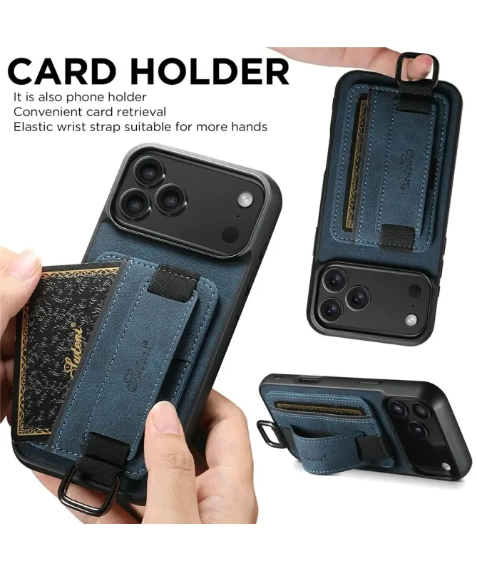 Coque iPhone 17 Pro Max avec Porte-Carte et Sangle