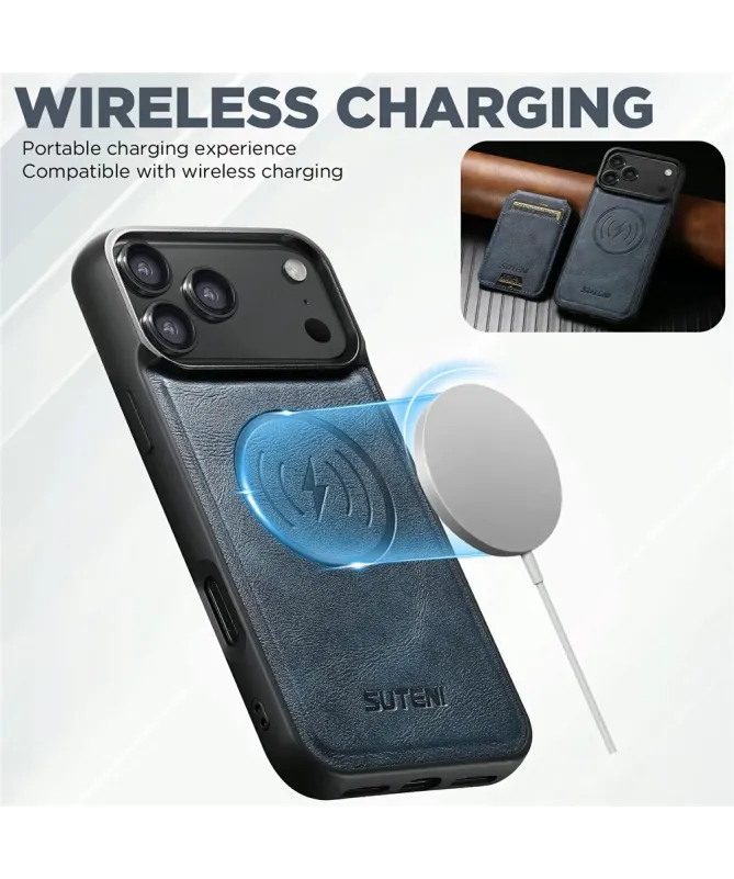 Coque iPhone 17 Pro Max avec Portefeuille Magnétique Amovible | M5