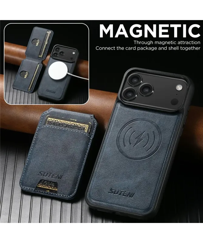 Coque iPhone 17 Pro Max avec Portefeuille Magnétique Amovible | M5