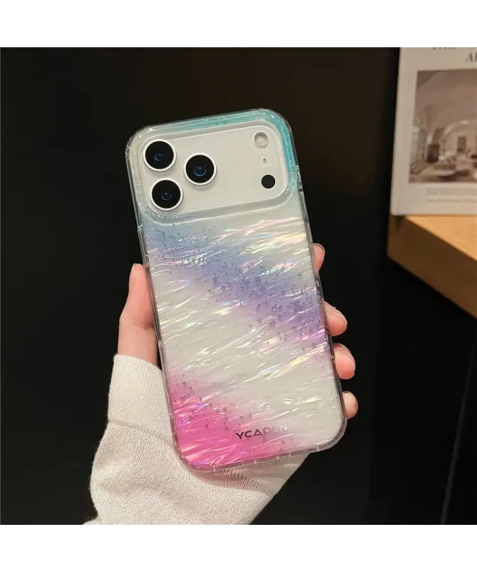 Coque iPhone 17 Pro Max Effet Nacre Pailletée