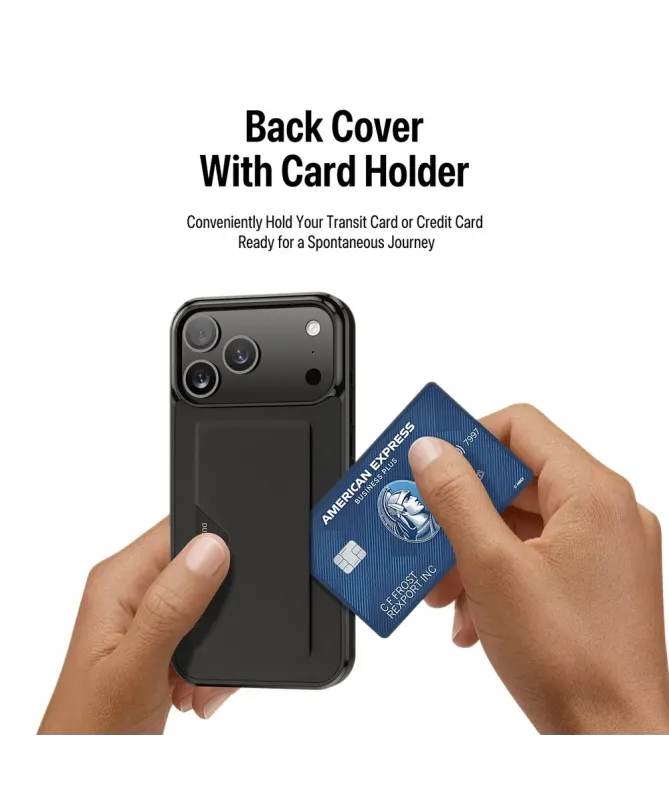 Coque iPhone 17 Pro Max avec Fente pour Carte Intégrée