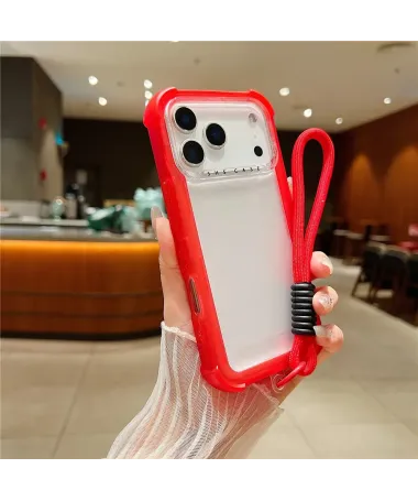 Coque iPhone 17 Pro Max Antichoc Intégrale avec Dragonne